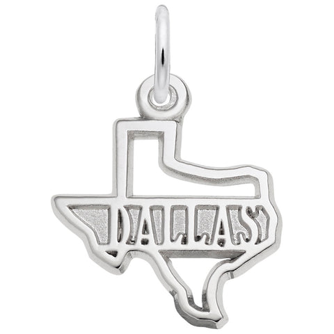 Dallas Charm In Sterling Silver