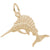 Sailfish Charm in Yellow Gold Plated