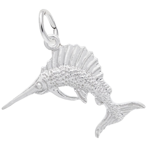 Sailfish Charm In Sterling Silver