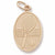 Tennis charm in Yellow Gold Plated hide-image