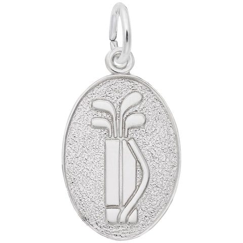 Golf Charm In Sterling Silver