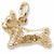 Terrier charm in Yellow Gold Plated hide-image