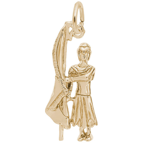 Colorguard Charm In Yellow Gold