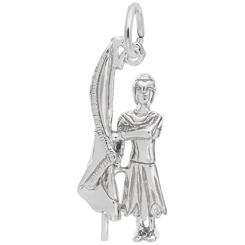 Colorguard Charm In Sterling Silver