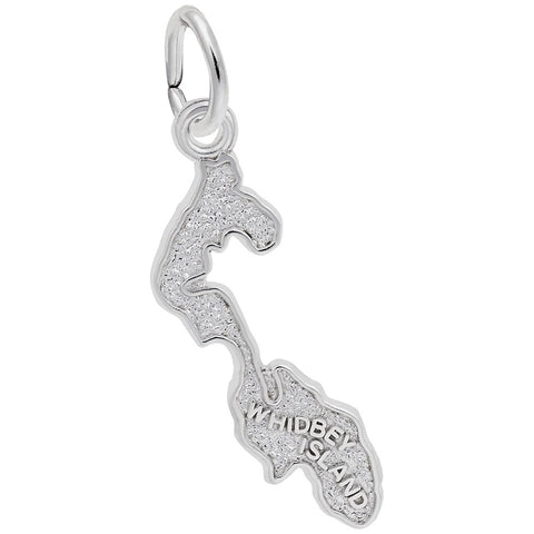 Whidbey Island Charm In 14K White Gold