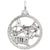 Washington Dc Charm In Sterling Silver