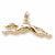 Greyhound charm in Yellow Gold Plated hide-image