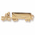 Semi Truck charm in Yellow Gold Plated hide-image