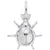 Lady Bug Charm In 14K White Gold