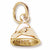 Chocolate Chip charm in Yellow Gold Plated hide-image