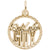 Salt Lake City Charm in Yellow Gold Plated