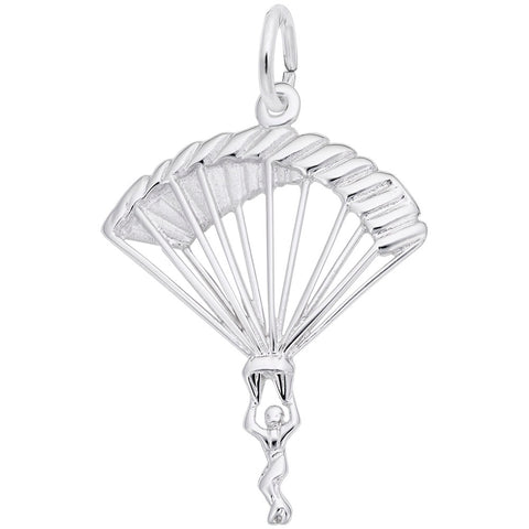 Parachutist Charm In Sterling Silver