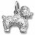 Bichon Frise charm in Sterling Silver hide-image