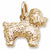 Bichon Frise Charm in 10k Yellow Gold hide-image