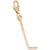 Hockey Stick Charm in Yellow Gold Plated