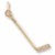 Hockey Stick charm in Yellow Gold Plated hide-image