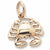 Crab Charm in 10k Yellow Gold hide-image