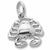 Crab charm in 14K White Gold hide-image