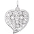 Heart Charm In Sterling Silver
