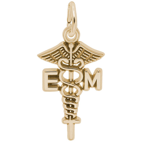 Emt Charm In Yellow Gold