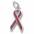Aids Ribbon charm in Sterling Silver hide-image