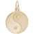 Yin Yang Charm in Yellow Gold Plated