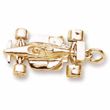 Race Car Charm in 10k Yellow Gold