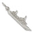 St. Croix Cruise Ship charm in 14K White Gold