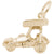 Knoxville Sprint Car Charm in Yellow Gold Plated
