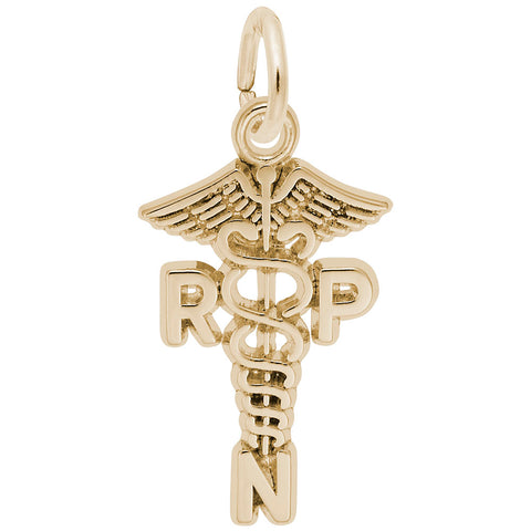 Rpn Charm in Yellow Gold Plated