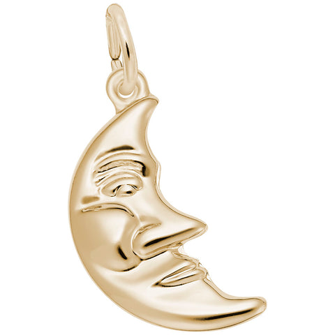 Halfmoon Charm in Yellow Gold Plated