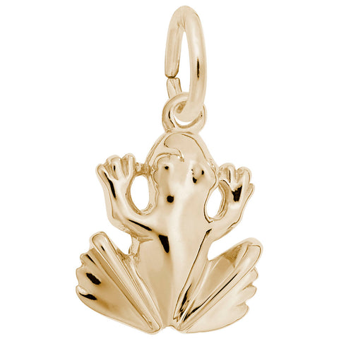 Frog Charm in Yellow Gold Plated