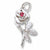 Rose charm in Sterling Silver hide-image