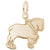 Clydesdale Charm in Yellow Gold Plated