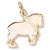 Clydesdale charm in Yellow Gold Plated hide-image