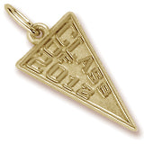 Class Of 2012 charm in Yellow Gold Plated hide-image