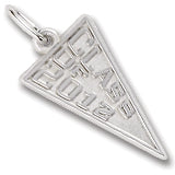 Class Of 2012 charm in 14K White Gold