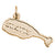 St. Kitts Map charm in Yellow Gold Plated hide-image