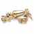 Cement Truck Charm in 10k Yellow Gold hide-image
