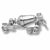 Cement Truck charm in 14K White Gold hide-image