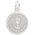 Holy Communion Charm In Sterling Silver