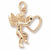 Angel With Heart charm in Yellow Gold Plated hide-image