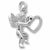 Angel With Heart charm in Sterling Silver hide-image