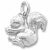 Squirrel charm in 14K White Gold hide-image