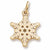Snowflake charm in Yellow Gold Plated hide-image