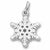 Snowflake charm in 14K White Gold hide-image