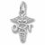 O T charm in 14K White Gold hide-image