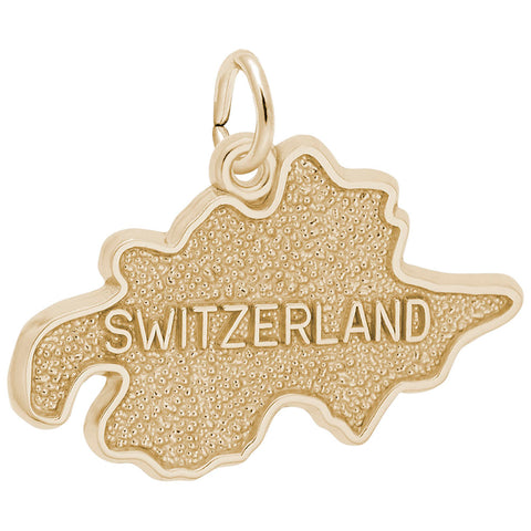 Switzerland Charm in Yellow Gold Plated