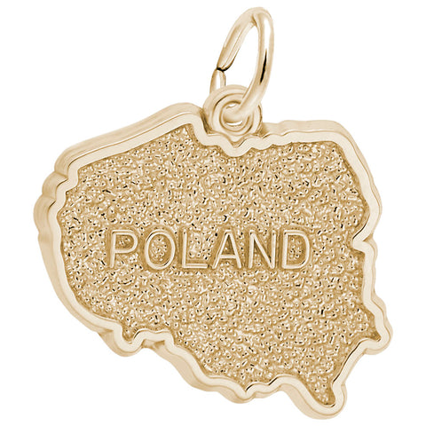 Poland Charm In Yellow Gold