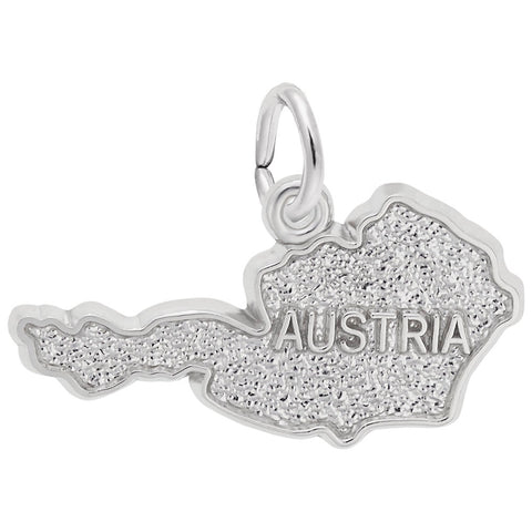 Austria Charm In Sterling Silver